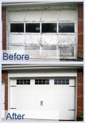 Garage Door Repair Before And After